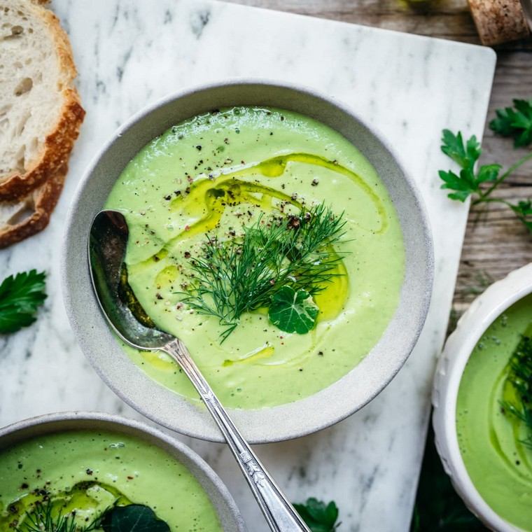 votre soupe estivale gaspacho vert