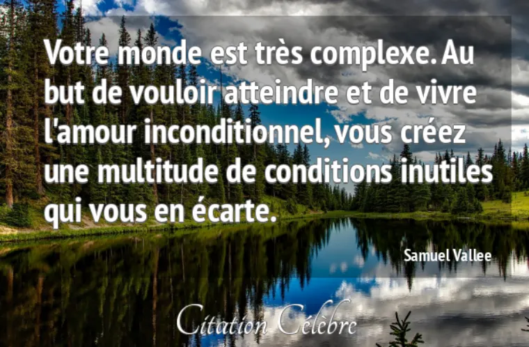 conditions inutiles amour inconditionnel