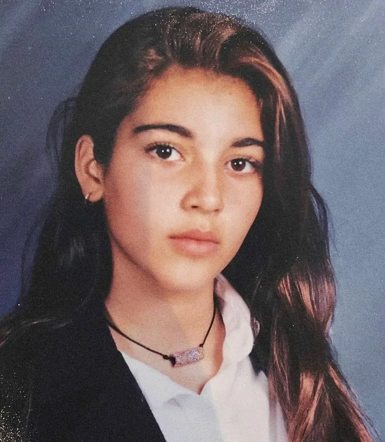 Kim Kardashian durant les 1990
