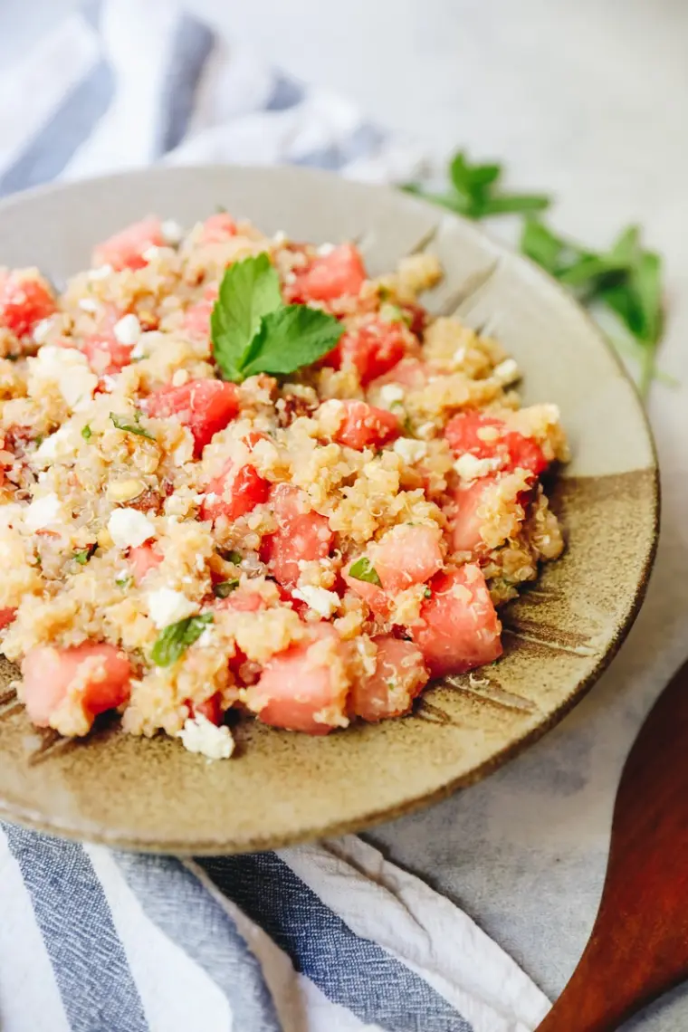 salade avec pastèque et quinoa recette