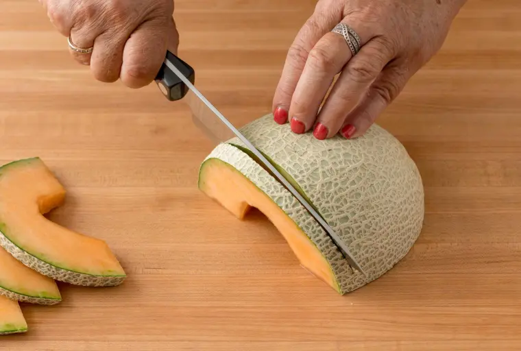 couper melon jaune