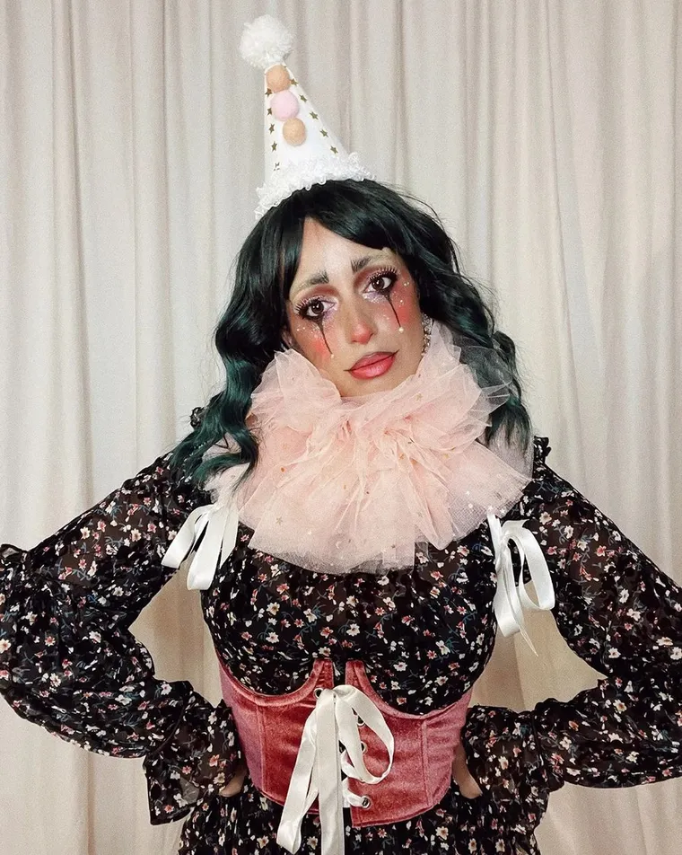 maquillage halloween femme clown