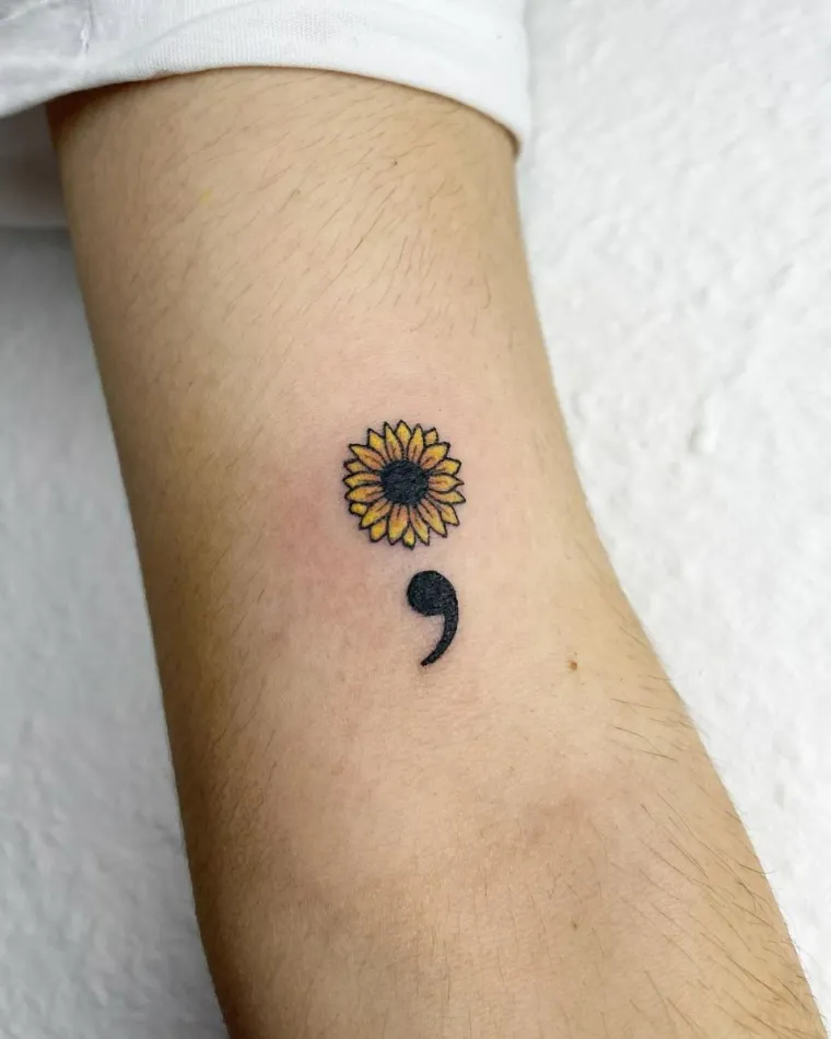 semicolon meaning ink