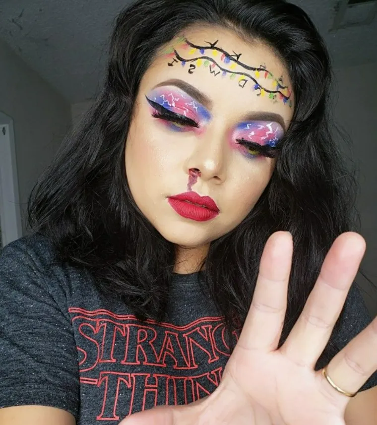 stranger things maquillage Halloween femme facile