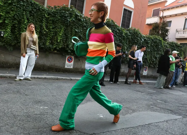 fashion week Milan 2022 invités rues ville