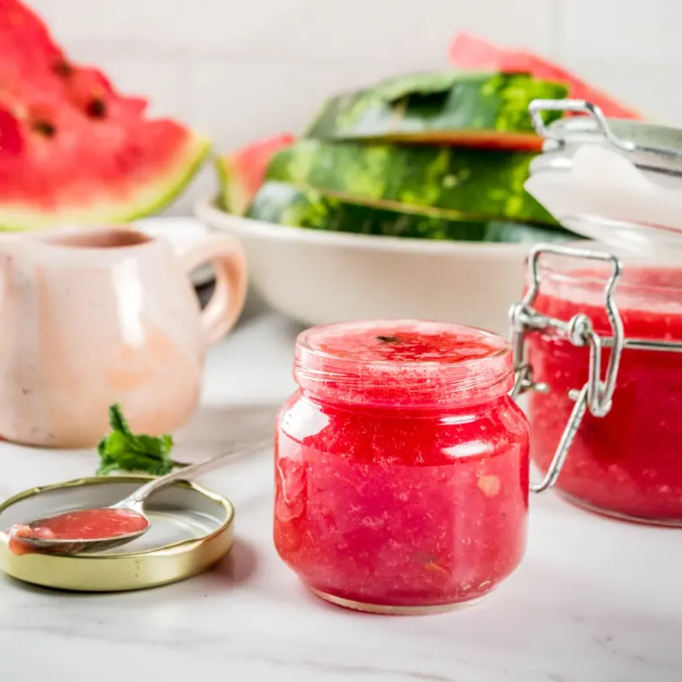 Delicious fresh watermelon jam