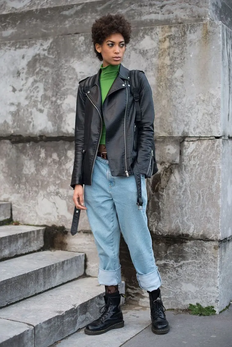 look moderne femme hiver jeans flare