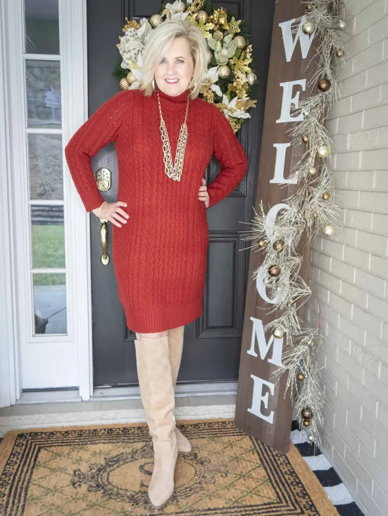 vêtements mode femme 50 ans tendance rouge