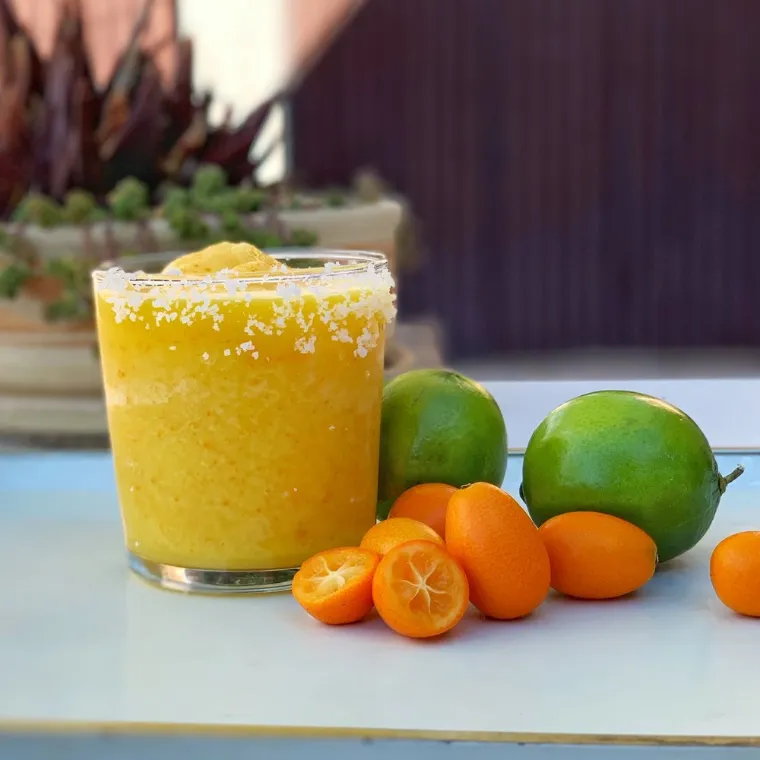 margarita aux kumquats cocktail