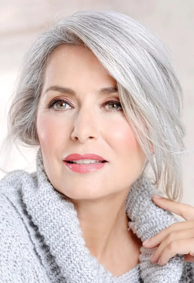 what hair color for women over 60 silver gray