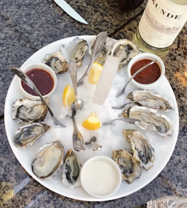 A Valentine's Day meal idea is oysters