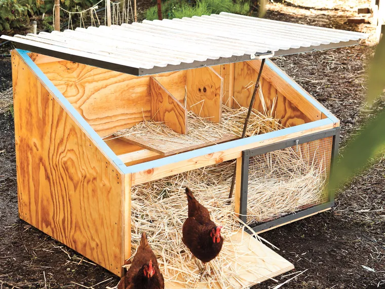 petite maison à poules DIY en bois