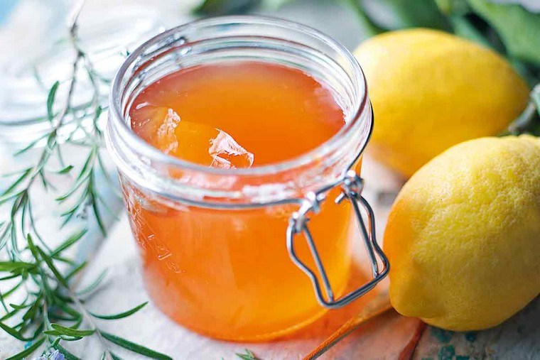 préparation romarin gelée citron pommes