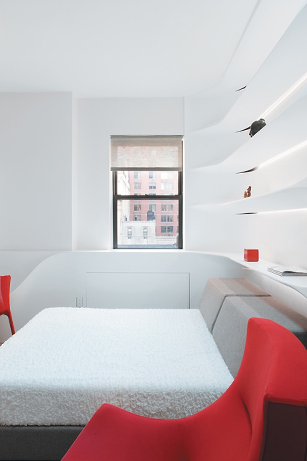 Aménagement petit appartement Su11 architecture design futuriste