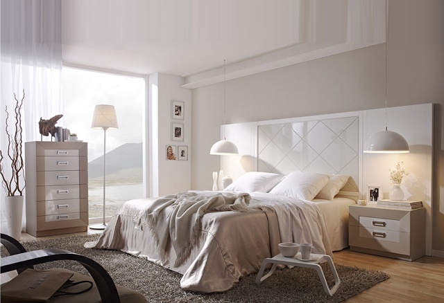 Blanc couleur parfaite chambre à coucher