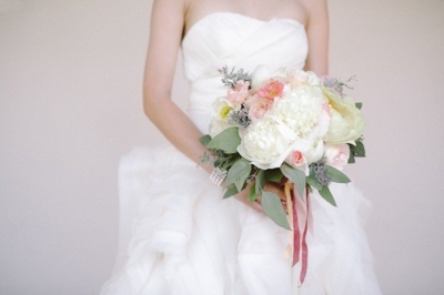 Bouquet de mariee en blanc