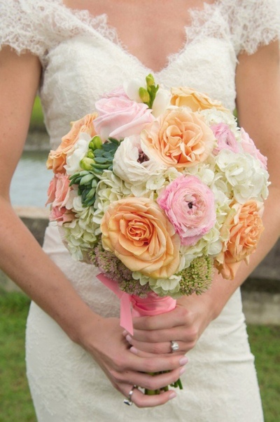 Bouquet multicouleur mariage ete
