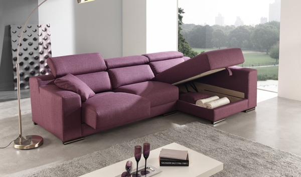 Canapé moderne violet pratique