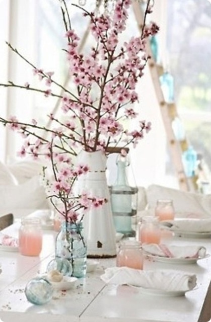 Centre de table arbre fleuri
