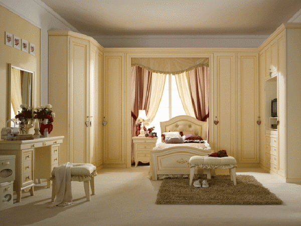 Chambre fille, couleurs luxe chateau