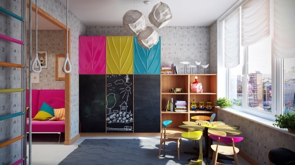 Chambre colorée pour enfant
