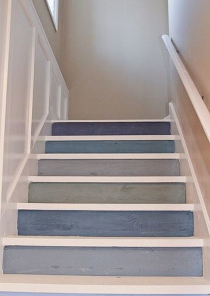 Couleur bleue escalier marine