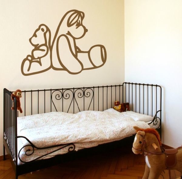 Déco murale pour enfant avec ourson