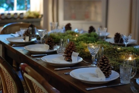 Decoration mariage à Noël table