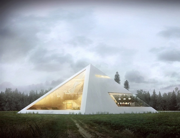Design créatif maison pyramide Carlos