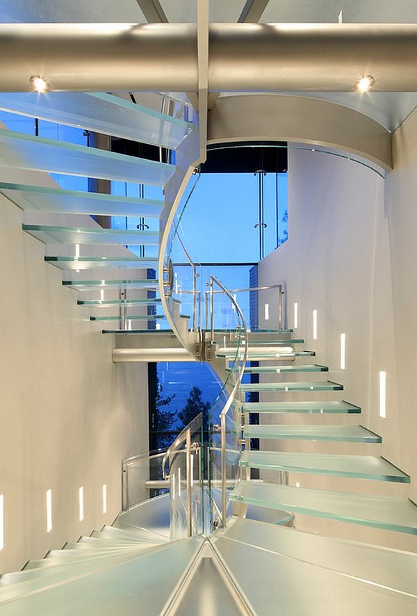 Escalier en verre exquis