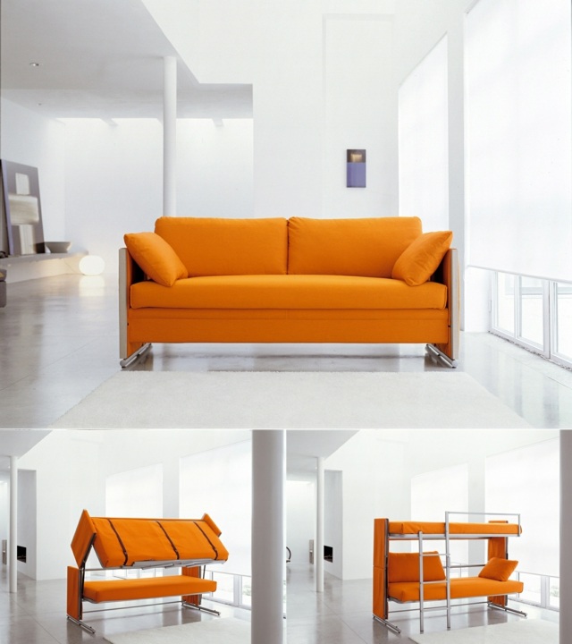 Giulio Manzoni canapé orange design