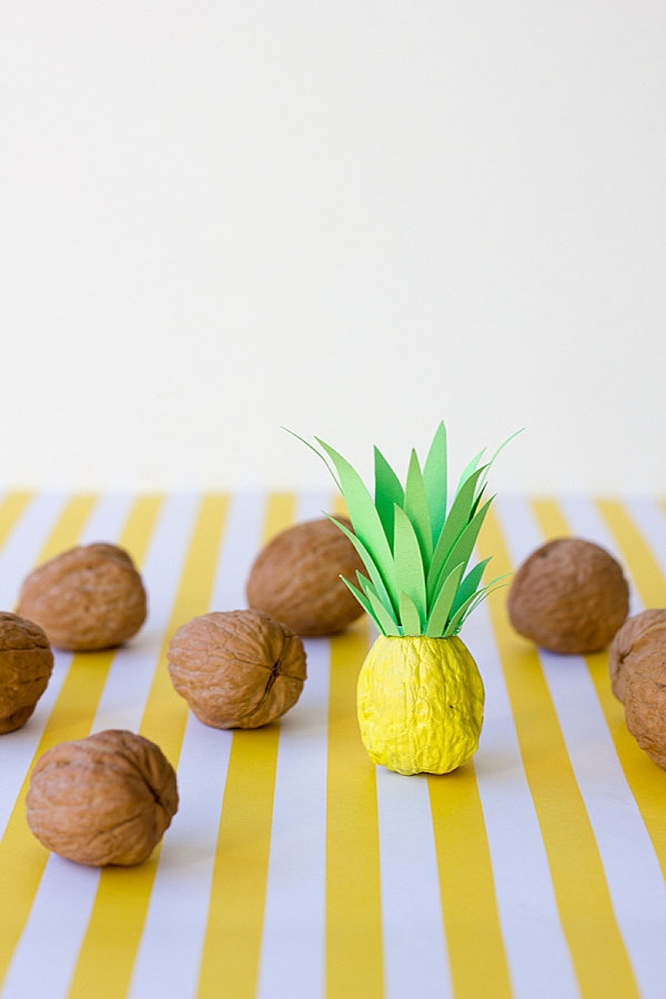 Idee decoration ananas noix