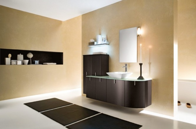 Lumiere tamisee salle de bains moderne