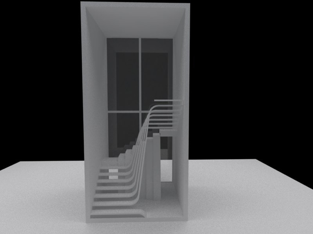 Maquette escalier fenetre