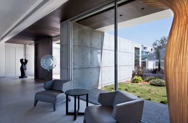 Murs beton villa moderne