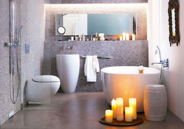 petite salle de bain design minimaliste relaxant