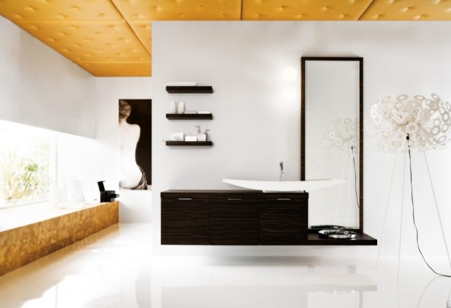 Plafond design salle de bains moderne