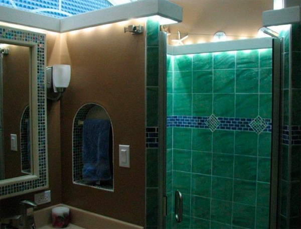 Salle de bain éclairage led discret