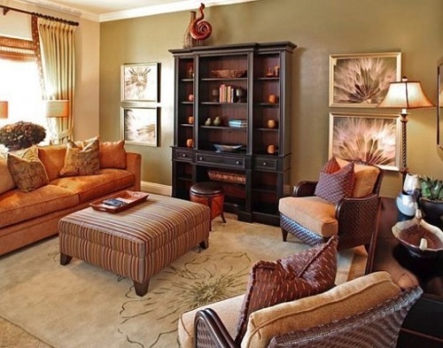 Salon amenagé avec des meubles confortables