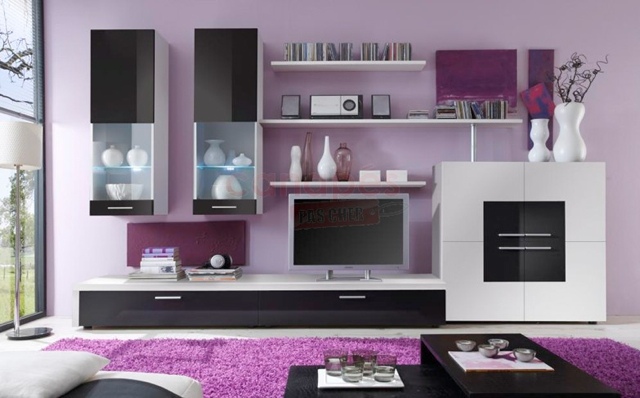 Salon design en violet