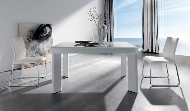 Table design blanche