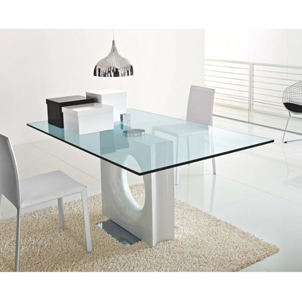 Table design en verre