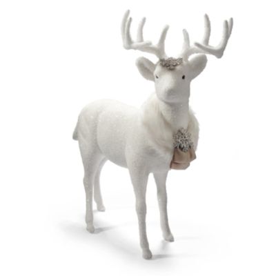 accessoire-de-Noël-decoration-parfaite-cerf-blanc