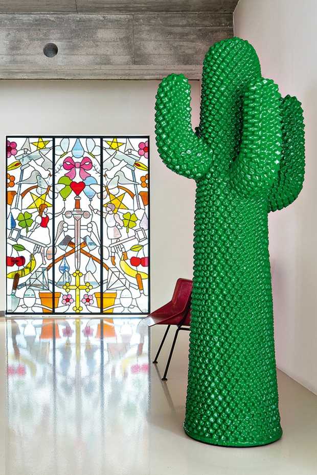 accessoire déco extravagant forme cactus géant