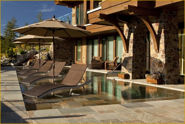 amenagement patio design piscine