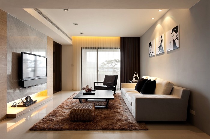 appartement design minimaliste salon