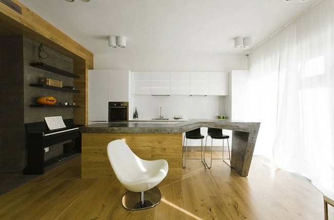 appartement minimaliste za bor architects Moscou