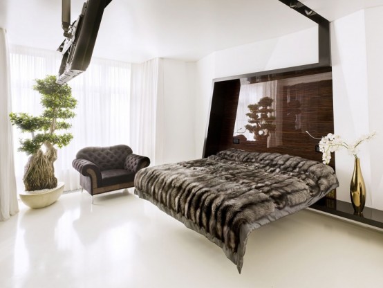 appartement moderne minimaliste chambre coucher