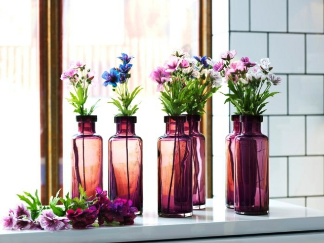 compositions florales arrangement fleurs vases