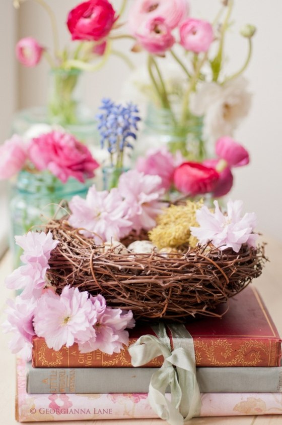 arrangements floraux Pâques idée